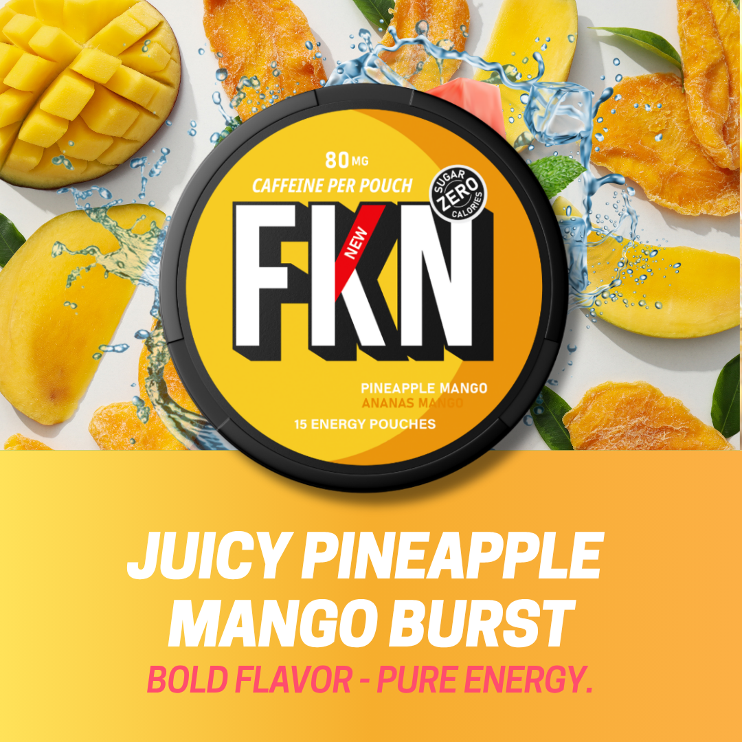 FKN Rich – Engroshandel Pulver til sunhedsdrik – FKN Koffeinposer (Ananas Mango) 80MG2