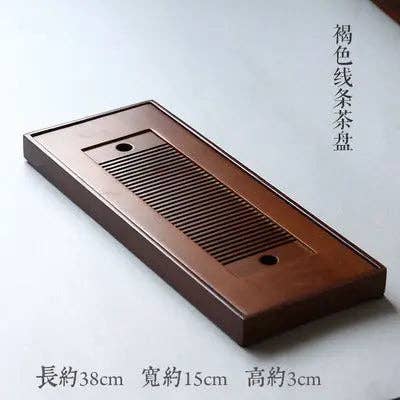 everythingbamboo – Bandeja de servir por atacado – Tabuleiro de chá de bambu Premium Gongfu Bandeja de servir chá e café artesanal5