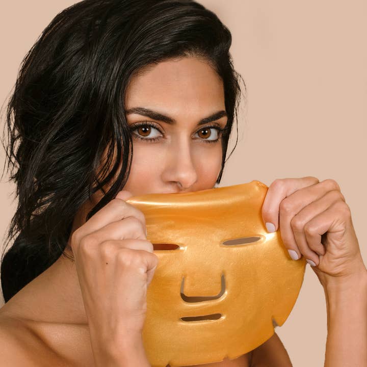 Beauty D - Wholesale Skincare Face Mask - 24Kt Gold Collagen Hydrating Face Mask1