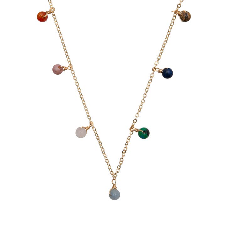 Lotus and Luna - Vendita all'ingrosso Collana con ciondolo/pendaglio - Collana Goccia di Rugiada Guaritore Supremo in Argento 4mm2