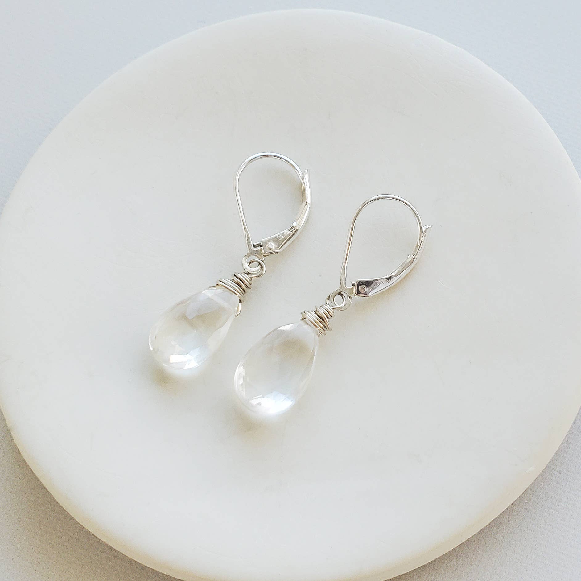 Carrie Whelan Designs - Wholesale Dangle Earrings - Crystal Quartz Earrings, Gemstone Drop Earrings0