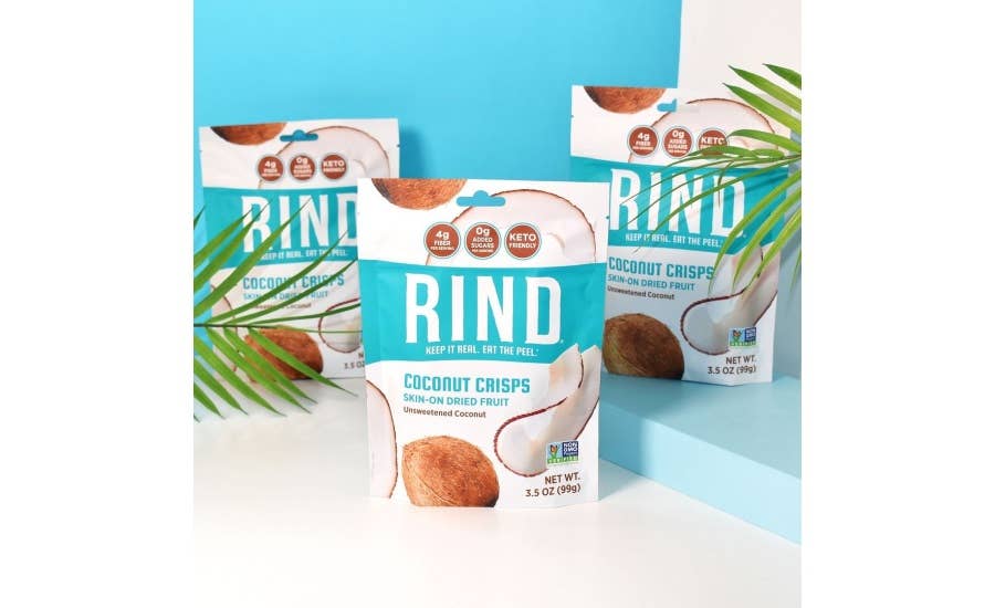 RIND Small Batch LLC - Wholesale Dried/Dehydrated Fruit - Coconut Crisps, Skin-on Dried Fruit - 3.5oz3