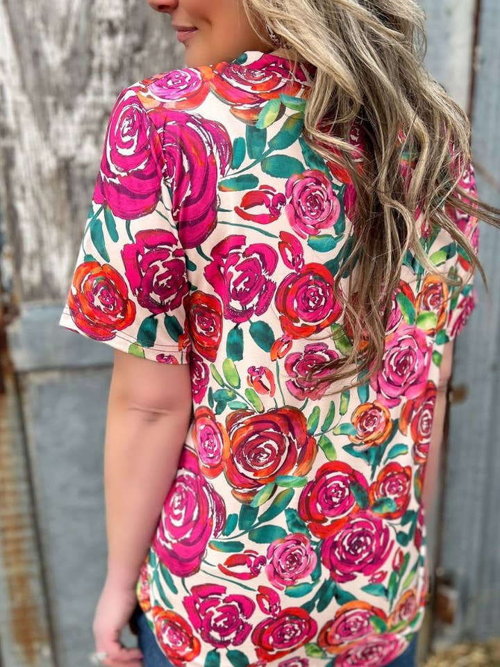 Sterling Kreek - Vente Tunique – femme - Haut "Fleuris là où tu es planté"
