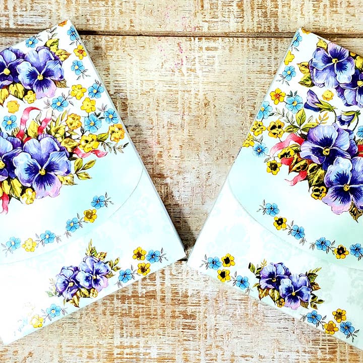 Carol Wilson Fine Arts Inc./For Arts Sake - Wholesale Purse/Bag Accessory - Women's - EMBPUR13 Pansy Splash Embossed Purse Pad1