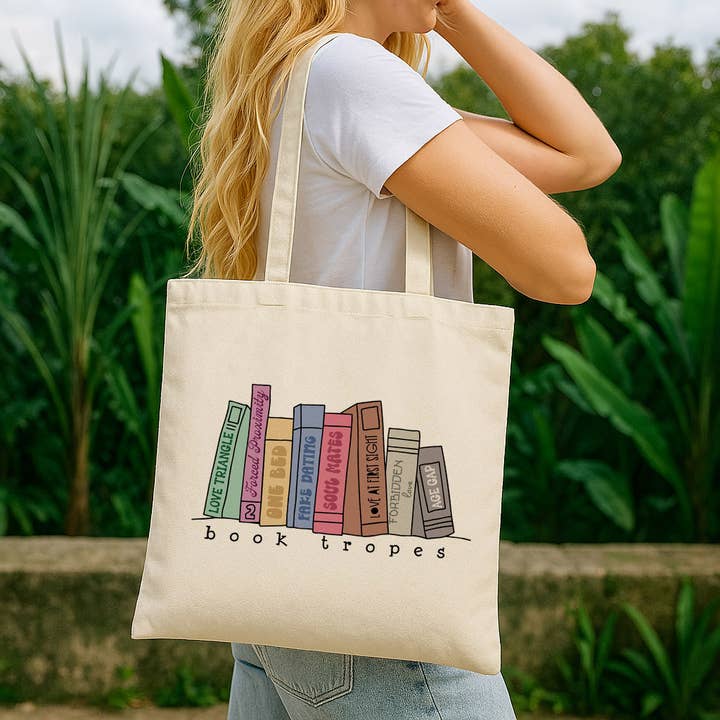 Sac fourre-tout en toile pour la lecture de clichés littéraires pour la vente par DaisyChainDesignCo