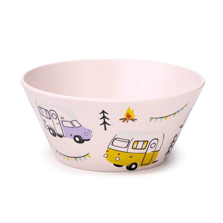 Puckator Ltd - Wholesale Bowl - Wildwood Caravan Set of 4 Recycled RPET Picnic Bowls