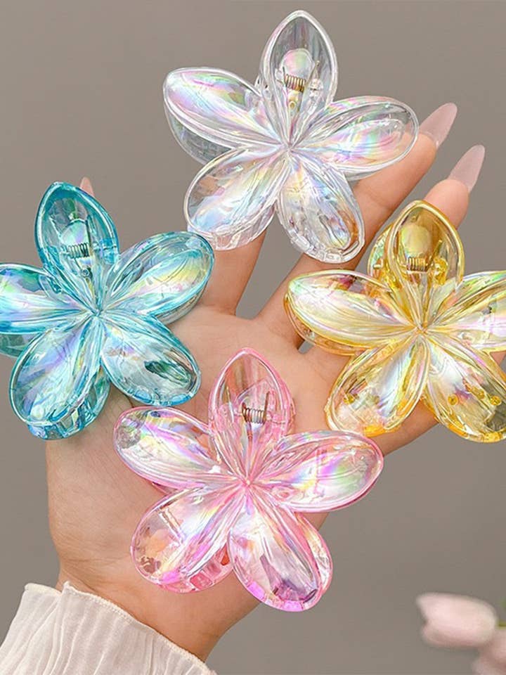 Plumeria Colorful Hair Claw Clip Hair Accessory ZK3490 for wholesale by UNISHE