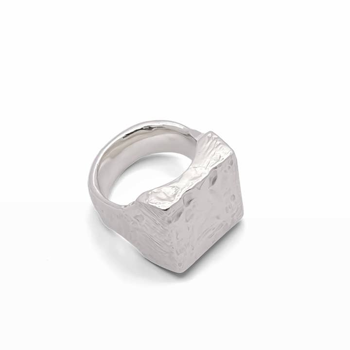 MOCA Jewellery - Wholesale Signet Ring - Textured Signet Ring6