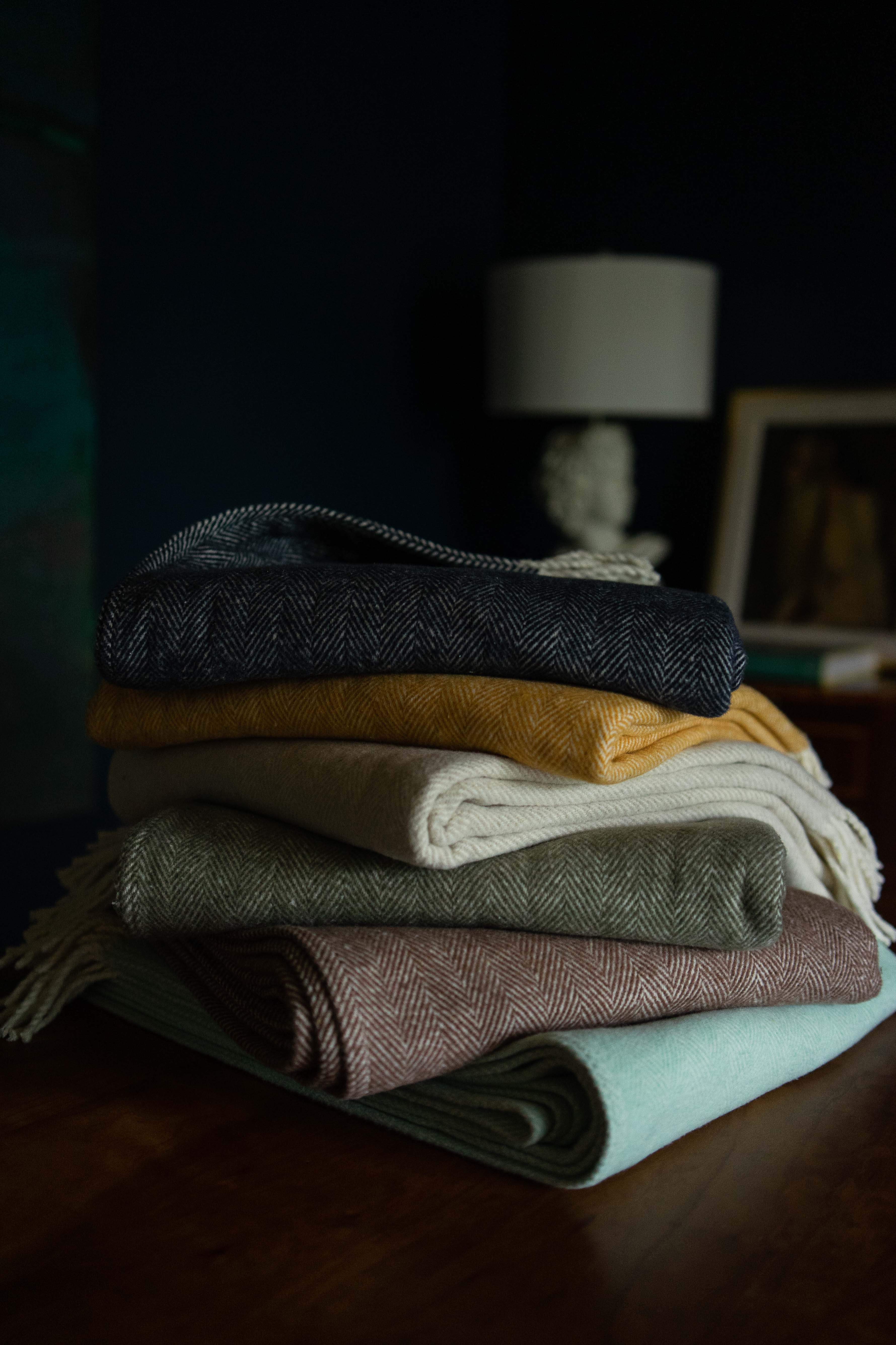 Evangeline Linens - Wholesale Throw Blanket - NEW! Cotton Herringbone Throws11