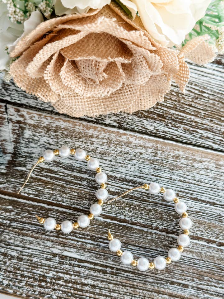 Aros "Oro Nacarado" para venta al por mayor de Harris Girls & Co.