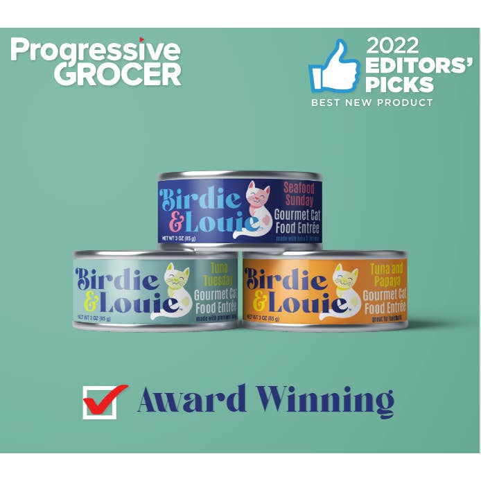 Worthy - Wholesale Pet Food - Cat - Birdie & Louie Tuna Tuesday Wet Cat Food Case of 12 3oz Cans4