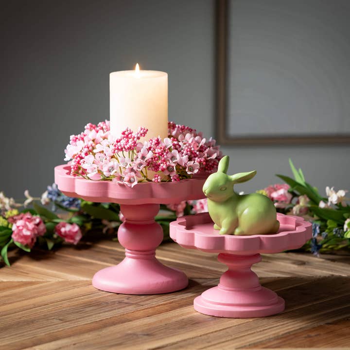 Sullivans Home Decor - Wholesale Wreath - PINK 4.5" CANDLE RING