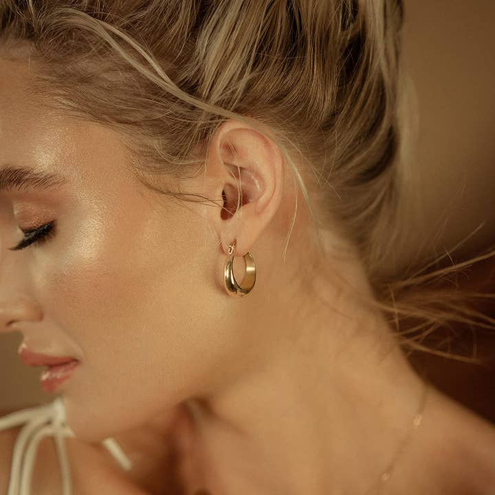 Kaiya Jewelry - Venta al por mayor Pendientes de aro - Pendientes de aro grueso3