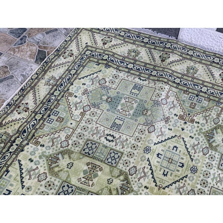 Oushak Rugs - Wholesale Area Rug - Vintage Turkish Anatolian Handmade Oushak Tribal Kazhak Rug9