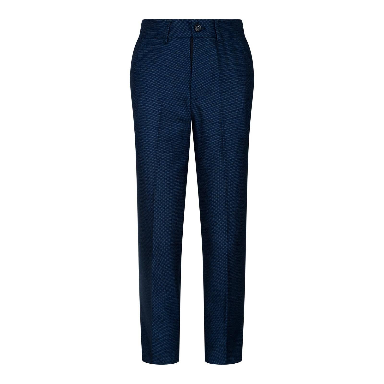 Marine Costume trois pièces garçon en tweed bleu marine Birdseye en vente sur Faire6