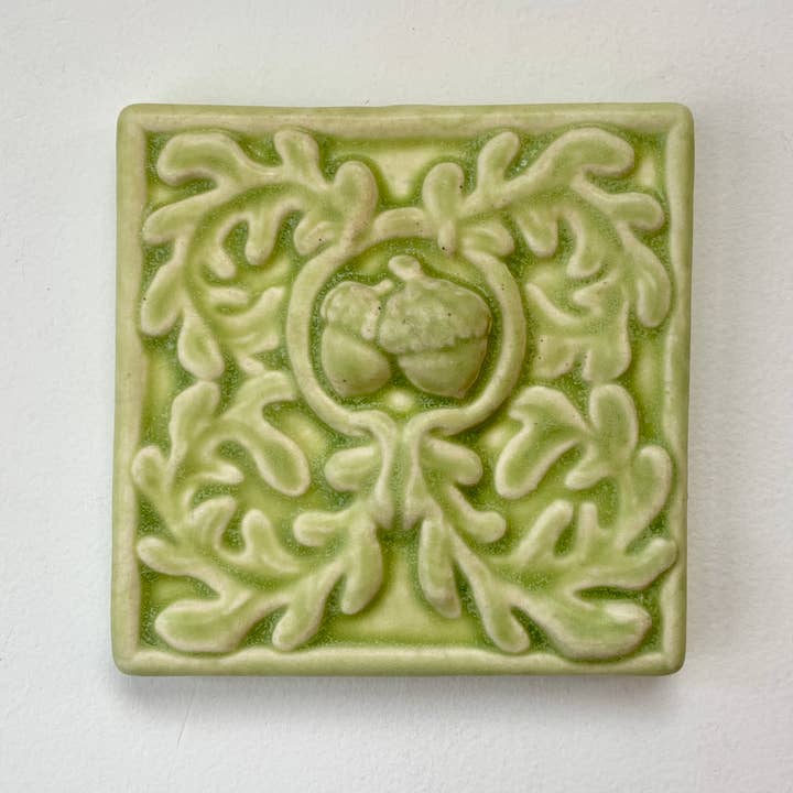 Whistling Frog Tile Inc. - Wholesale Wall Tile - Acorn Floral Art Tile Fall theme ceramic wall decor Autumn5