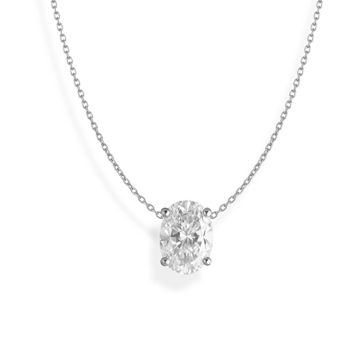 Maya J - Vente Colliers à pendentif - Collier Solitaire en Or 14K avec Diamant de Laboratoire Certifié20