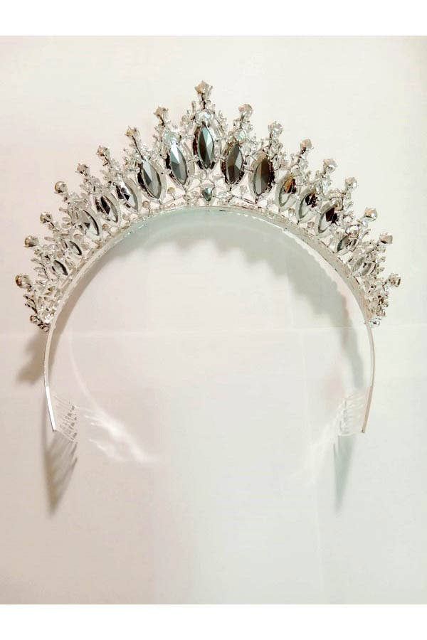 Chicas - Wholesale Tiara - Women's - One Size Fits All Metal Tiara With Jewels HT912-27