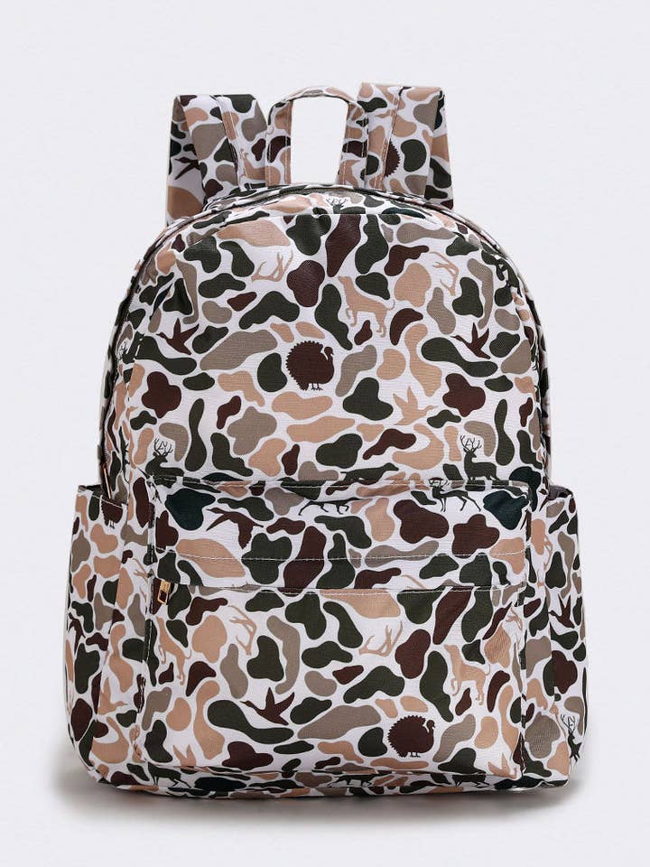Sac à dos en toile pour enfants avec motif de chasse au cerf pour la vente par sassy kids palace