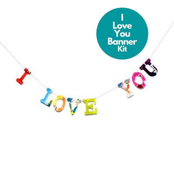 Phrase Garlands - I LOVE YOU for wholesale by Attic Journals