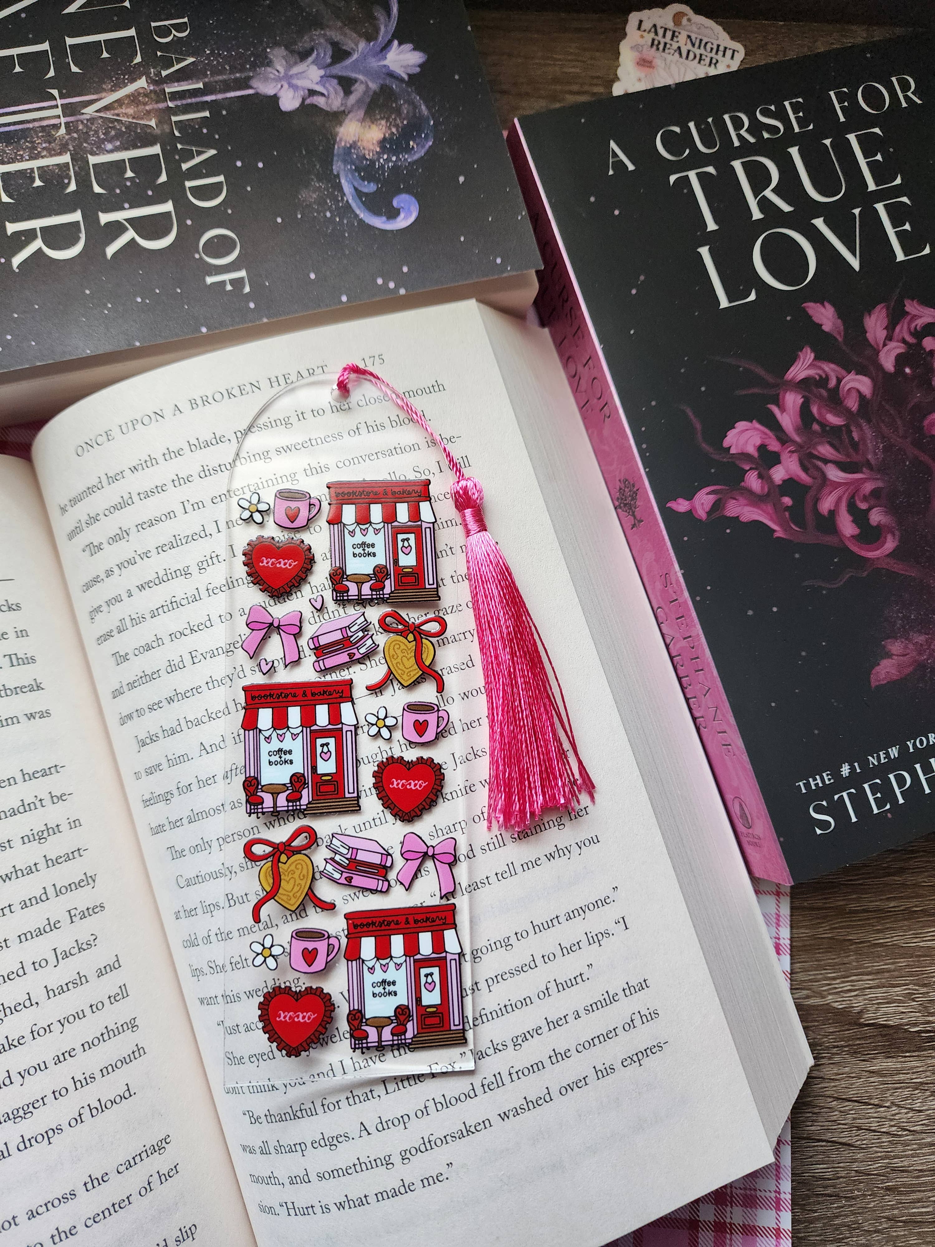 Sun Moon & Stars Co. - Wholesale Bookmark - Valentine's Bookstore Acrylic Bookmark| Book Accessories2