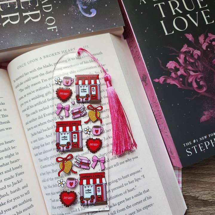 Sun Moon & Stars Co. - Wholesale Bookmark - Valentine's Bookstore Acrylic Bookmark| Book Accessories2