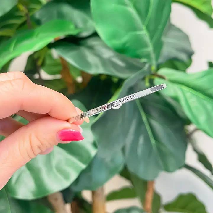 Prep Obsessed Wholesale - Wholesale Cuff Bracelet - 'Just Married' Cuff Bracelets