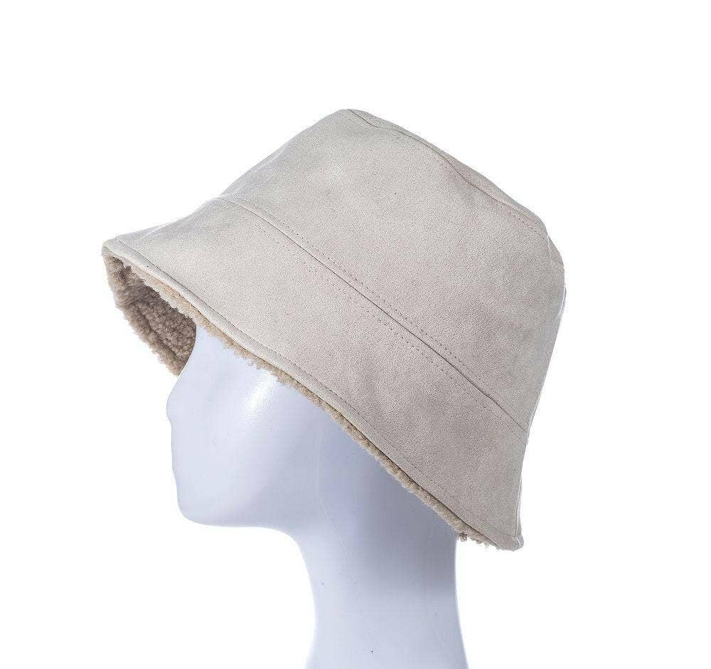Fox by Ren GmbH - Wholesale Beanie - Dames - Reversibele suede vissersmuts4
