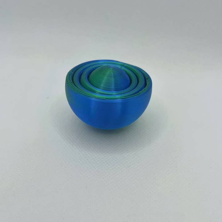 Kahn Creations - Sensory Friendly and Custom Products - Wholesale Fidget Toy - Kids - Gyroscope Fidget Spinner - Blue Green2