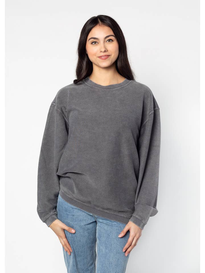 chicka-d - Wholesale Sweatshirt - Women's - The Original Corded Crew, all colors