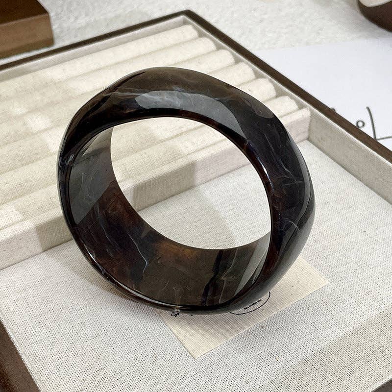 Dipped Shop - Vente Bracelet manchette - Bracelet manchette large vintage en acétate irrégulier DP25D7141