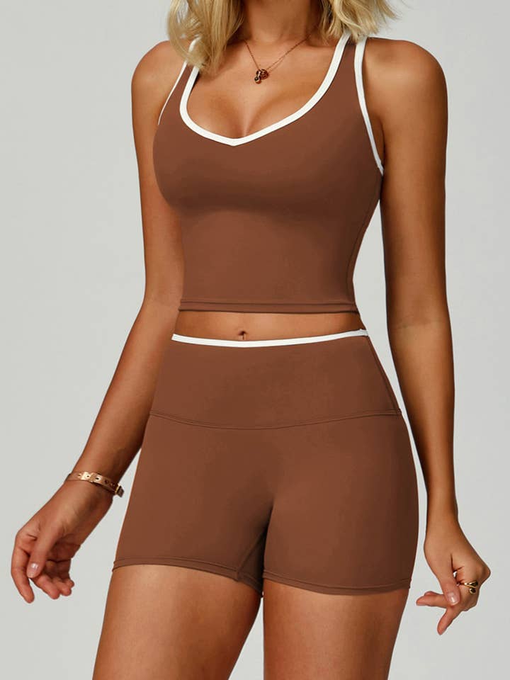 Crave by FW - Wholesale Athletic Top - Women's - V Neckline Racerback Sports Tank Top3