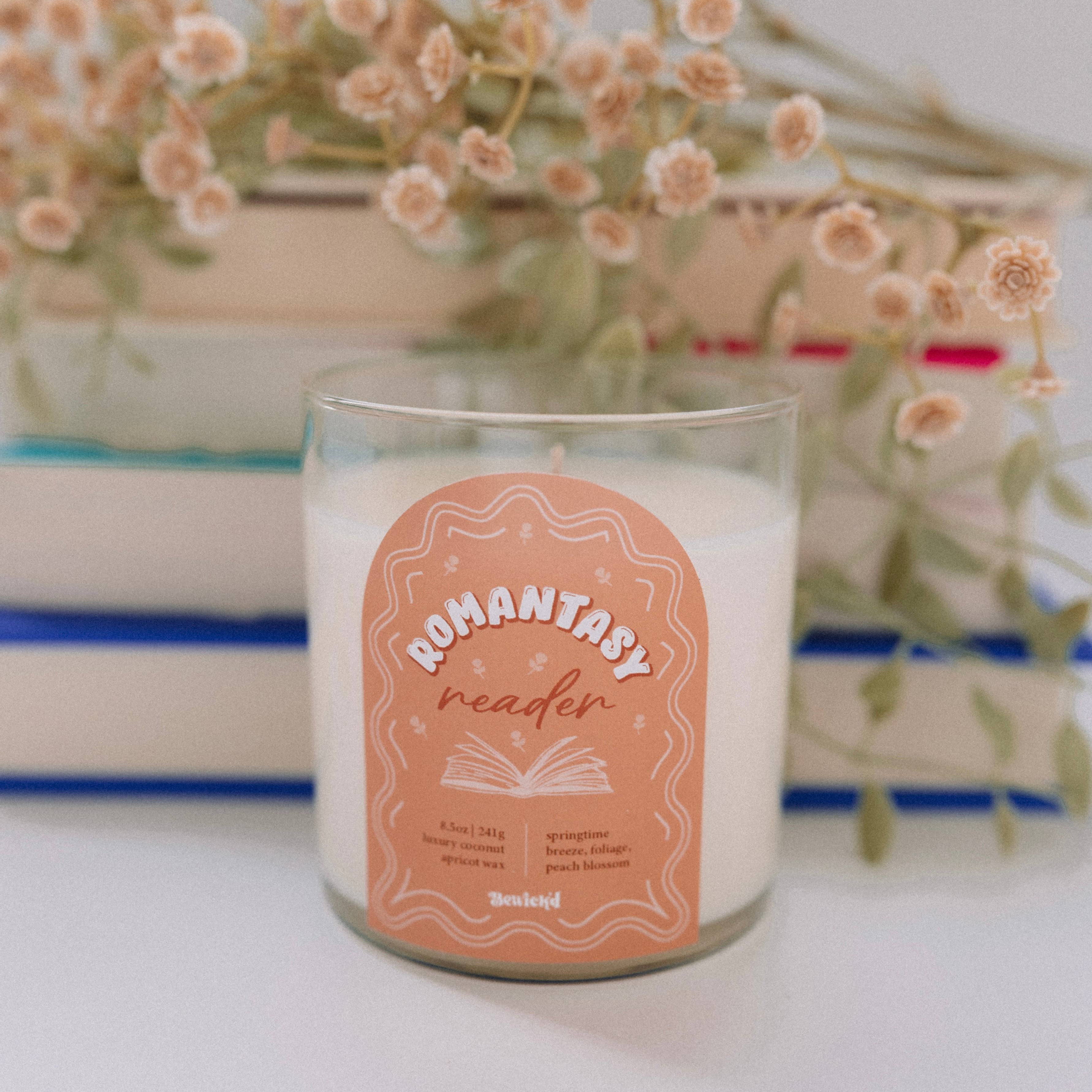 Bewick'd Studio - Wholesale Jar/Filled Candle - Romantasy Reader 8.5oz Candle - Book-Inspired Luxury Scented