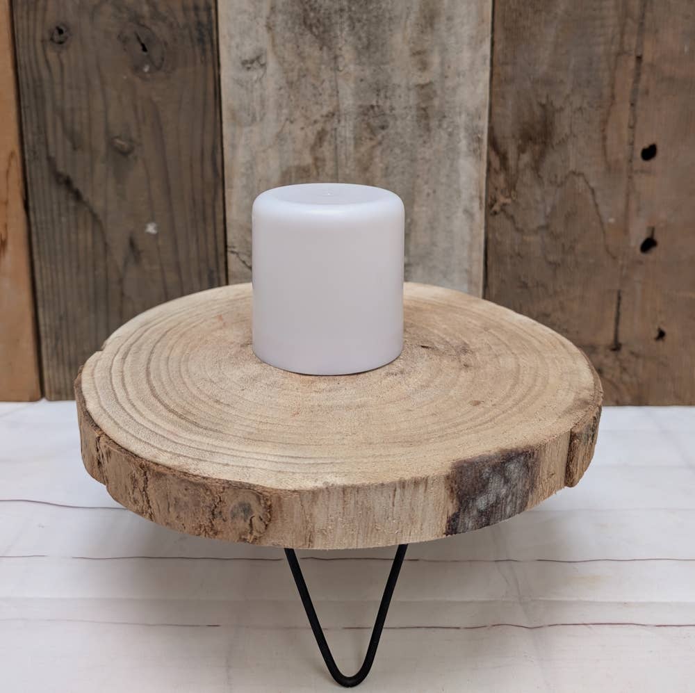 A.T. Imports - Wholesale Flameless Candle - Amber LED Illusion Flame Timer Pillar Candle 3"1