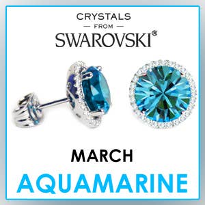 Glimmering Handmade - Wholesale Stud/Post Earrings - Birthstone Swarovski Crystal Handmade Silver Solitaire Studs2