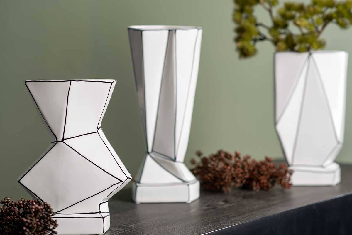 Socadis – wholesale Vas – DT3010 - Geometrisk Keramikvas - Intuitiv0