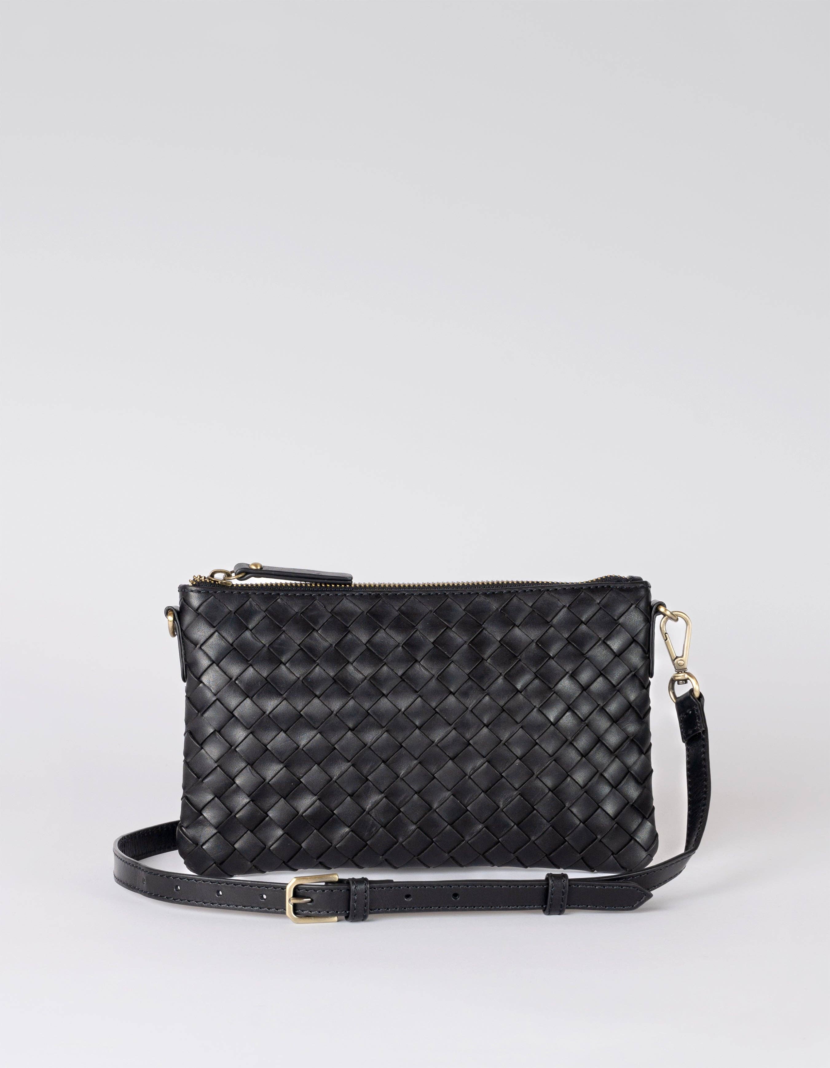 O My Bag - Wholesale Crossbody Bag - Women's - Lexi -  Black Woven Classic Leather3