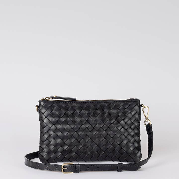 O My Bag - Wholesale Crossbody Bag - Women's - Lexi - Black Woven Classic Leather3