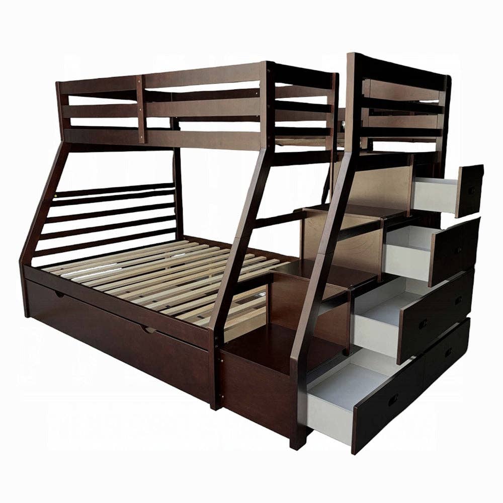 ReForm Creative Home - Wholesale Bed - Mojo Twin/Full Bunk Loft Bed W/Trundle & Storage - Expresso5