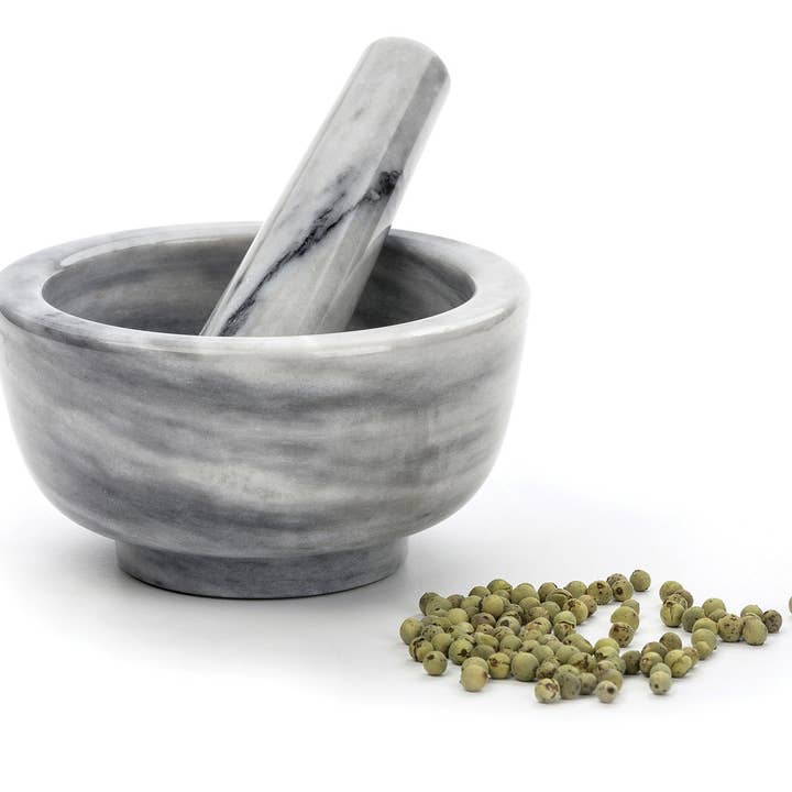 RSVP International - Wholesale Mortar & Pestle - Marble Mortar & Pestle - White1