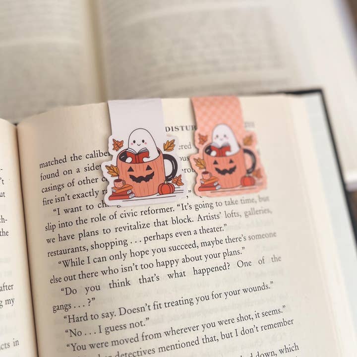Little Turkey Shoppe - Wholesale Bookmark - Bookish Ghost Magnetic Bookmark | Fall, Halloween3