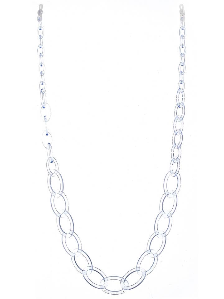 Smiley Chain | Ice Clear Transparent | Brillekæde for engroshandel hos Orris London