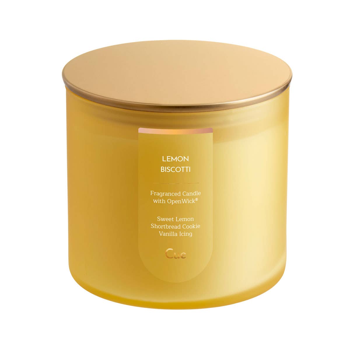Cue - Wholesale Jar/Filled Candle - Lemon Biscotti candle