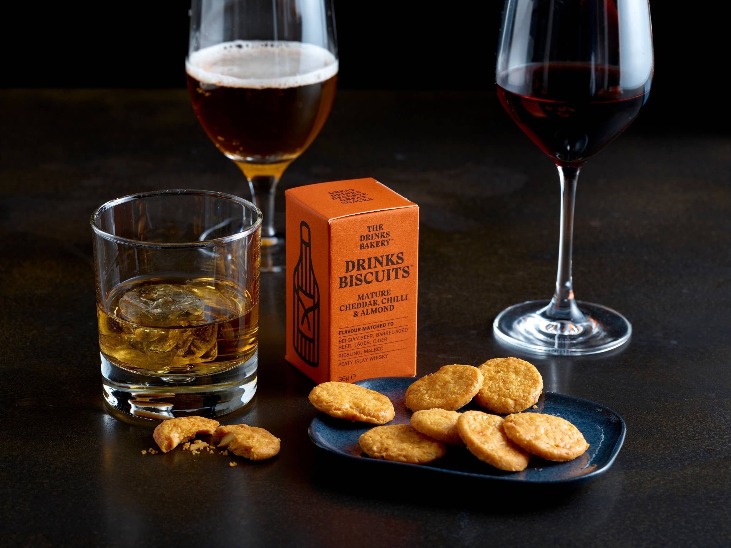 The Drinks Bakery – wholesale Biscuit – Drinks Biscuits - Mature Cheddar & Smoked Chilli 110g1