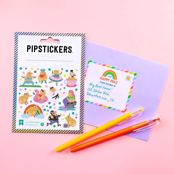 Pipsticks - Vente Autocollant - Capybara pour toutes les occasions3