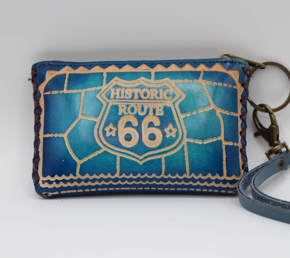 Sunflower Handmade leather inc - Wholesale Coin Purse - Women's - Handmade leather Route66 coin purse wallet1