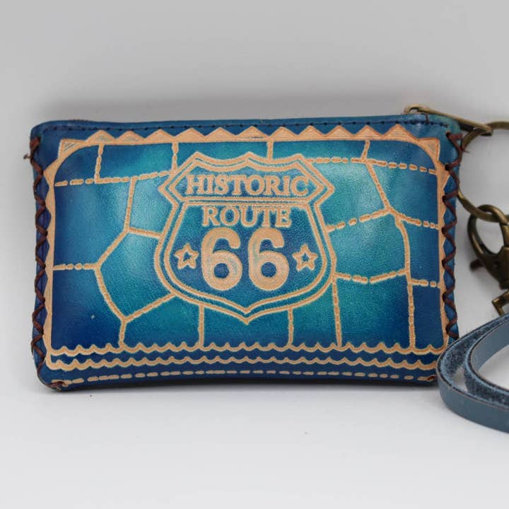 Sunflower Handmade leather inc - Wholesale Coin Purse - Women's - Handmade leather Route66 coin purse wallet1