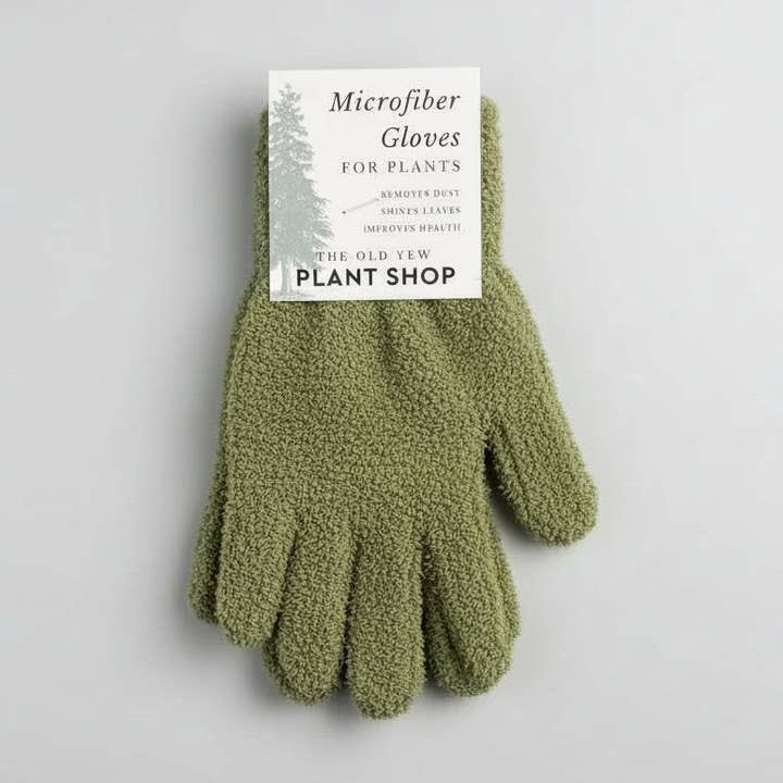 Gants en microfibre pour plantes pour la vente par The Old Yew Plant Shop