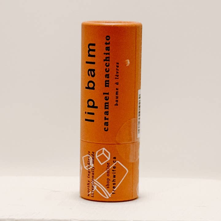 Karamel Macchiato Læbepomade for engroshandel hos The Fresh Wife Soap Company