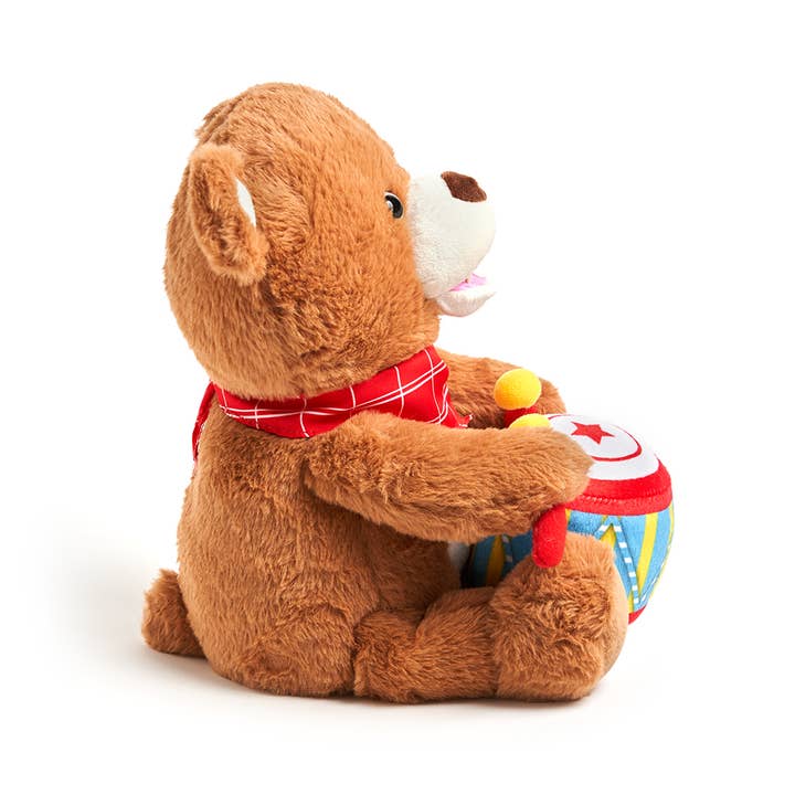Cuddle Barn, Inc. - Vente Peluche – enfant et bébé - Drummin' Billy Bear (peluche musicale douce pour enfants)4